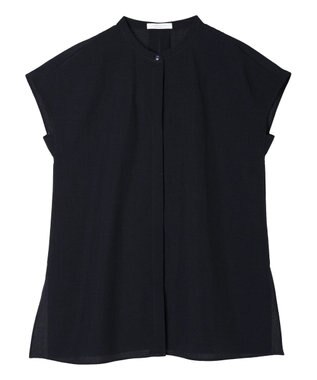 Green Parks 接触冷感　比翼ボタンチュニック Navy