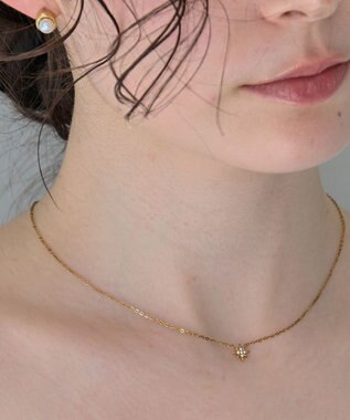 Phoebe 〈金属アレルギー対応〉ルミエールスターライトネックレス/ゴールド 星モチーフ ゴールド