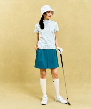 23区GOLF 着用動画あり【辻梨恵プロ着用】「TEXBRID」軽量ストレッチベーシックスカート パイングリーン系