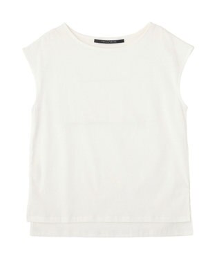 YECCA VECCA 【2点SET】刺繍メッシュキャミセットコットンTee Black