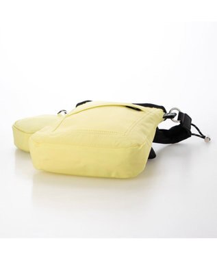 UNBILLION カシュカシュ cachecache / ミニポーチ付きギャザーショルダーナイロンバッグ イエロー