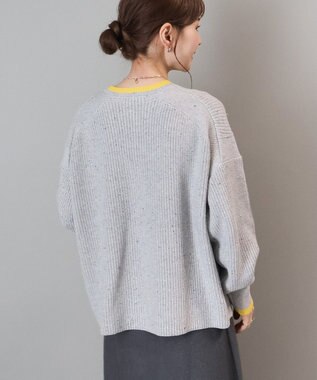 AMERICAN HOLIC 【WEB限定】配色ラインニットプルオーバー Oatmeal