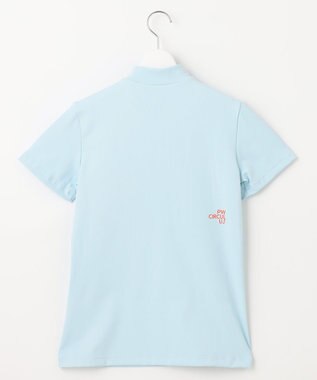 PW CIRCULUS 【UVカット / 吸水速乾 / 伸縮性抜群】【WOMEN】ポケットモック T ゴルフウェア レディース スカイブルー系