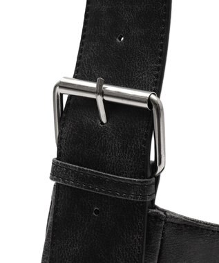 WEGO ベルトデザインBIGショルダー ブラック