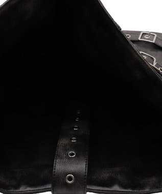 WEGO ベルトデザインBIGショルダー ブラック