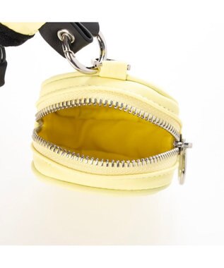 UNBILLION カシュカシュ cachecache / ミニポーチ付きギャザーショルダーナイロンバッグ イエロー