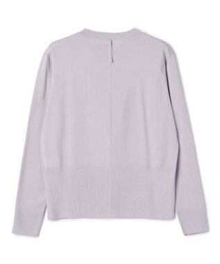 BEIGE， JULIE / コットンシルク クルーネックカーディガン Lilac