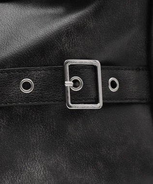 WEGO ベルトデザインBIGショルダー ブラック