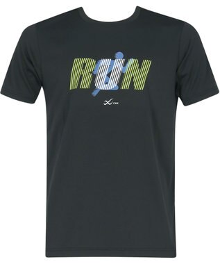 CW-X 【UNISEX】 CW-X トップス Ｔシャツ 半袖 3分袖 Ｕネック メッシュ素材 UVカット率90%以上(本体) ユニセックス DLR195 /ワコール ブラックスペシャル