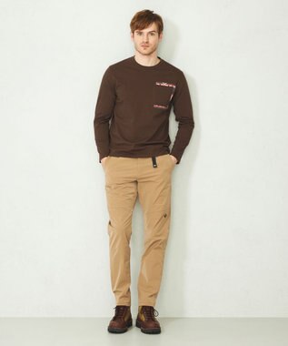 JOSEPH ABBOUD MOUNTAIN 【UNISEX】オーガニックコットン天竺 Tシャツ ダークブラウン系