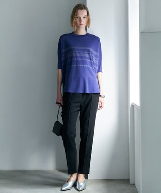 ICB 【WEB限定カラーあり】FluidBackSatin ドロストパンツ ブラック