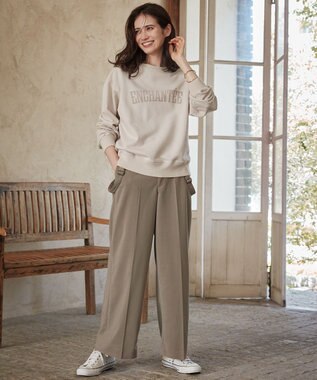 23区 L 【SLOW/一部店舗限定】ヴィンテージカレッジスウェット ベージュ系