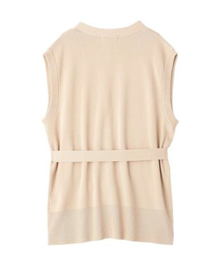 AMERICAN HOLIC 金ボタンニットジレ Beige