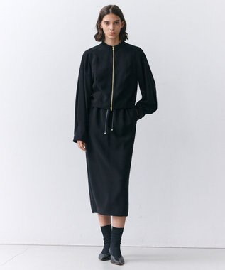 BEIGE， RUE / ドライタッチイージーIラインスカート Black