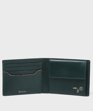 Paul Smith ベジタン SS26 2つ折り財布 ダークグリーン