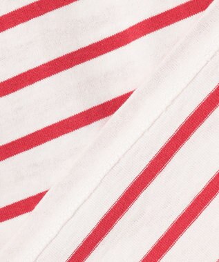 ANY L コクーンボーダープルオーバー レッド