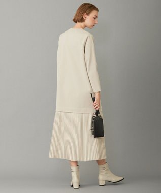 ICB 【洗える】リサイクルポリエステルハイゲージ ドッキングワンピース トープ系