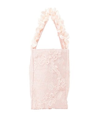 Maison de FLEUR 桜フリルハンドルスクエアトートSバッグ Light Pink