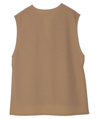 Green Parks キーネックカットベスト Beige