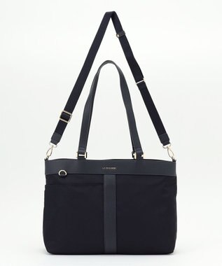 LA BAGAGERIE コンビ2WAYトートバッグ Mサイズ ネイビー