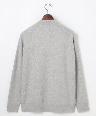 JOSEPH ABBOUD 【チクチクしない/洗える/3シーズン対応】ＳＮＯＷＹボーダー ニットブルゾン ライトグレー系