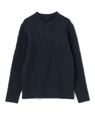JOSEPH HOMME エコタック　クルーネックニット ネイビー系