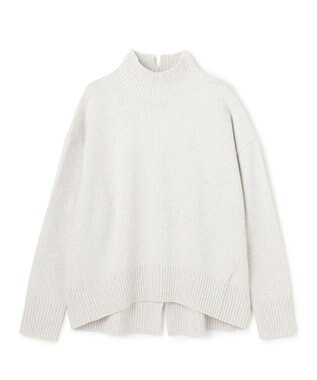 UNFILO カシミヤブレンド ハイネックニット シルバーラメ