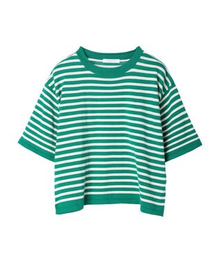 Green Parks 洗えるニットＴシャツ Off White