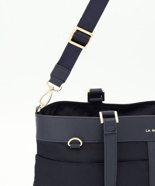LA BAGAGERIE コンビ2WAYトートバッグ Mサイズ ネイビー
