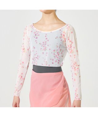 Chacott 【MAY NAGAHISA】チュールトップ ホワイトプリント