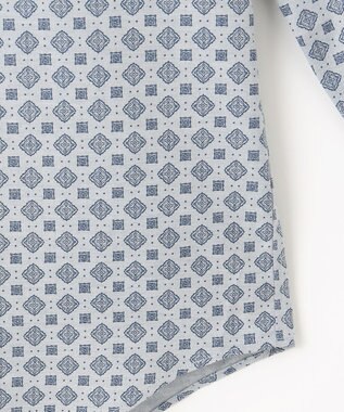 JOSEPH ABBOUD 【キングサイズ・柔らか】ファインパターンプリント シャツ サックスブルー系5