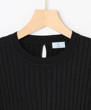 組曲 S ラメアンサンブル ニット ブラック系