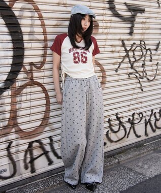 WEGO キーネックサイドレースアップちびT 柄2