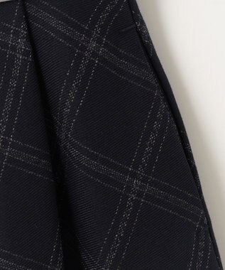 ANY KIDS ボレロ付き ワンピース グレー×ネイビーチェック