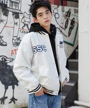 WEGO パテッドワッペンスタジャン ホワイト