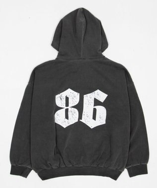 WEGO 【ユニセックス着用ITEM】グラフィックバルーンクロップドプルパーカー ブラックその他