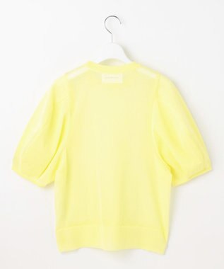 自由区 【カトリエムブーケ】Pure et feminine シアーボリュームスリーブプルオーバー レモン