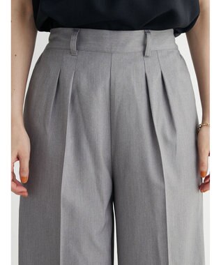 Green Parks ワイドタックパンツ Gray