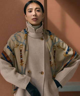 23区 【好評につき追加予約/Oggi10月号掲載】ウール カシミヤ ストール ベージュ系