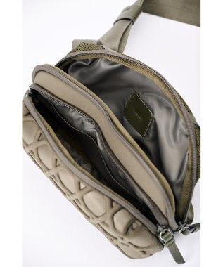 MIYABIYA 【撥水加工】篭目大柄エンボスボンディング2wayショルダー カーキ