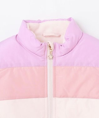 ANY KIDS 【洗濯機OK】中綿 ガーリー コート ピンク系