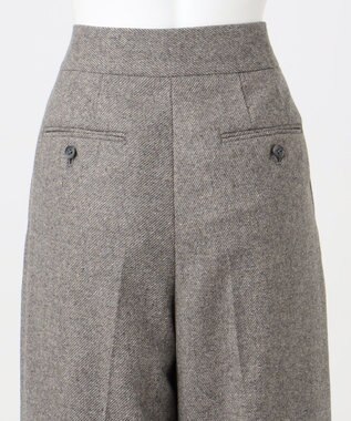 23区 S 【エステータ】シルクネップツイード パンツ グレージュ系