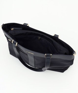 LA BAGAGERIE コンビ2WAYトートバッグ Mサイズ ネイビー
