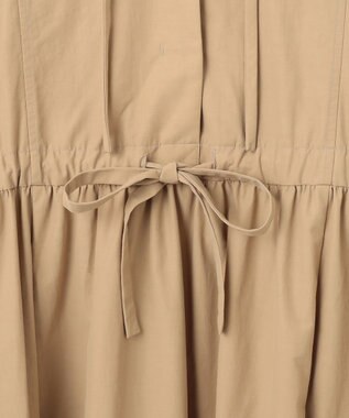 #Newans 【撥水加工/洗濯機可能】ドルマンスリーブドロストワンピース ベージュ