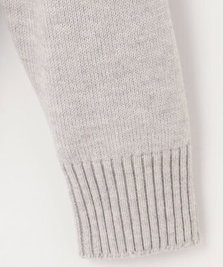 JOSEPH ABBOUD 【キングサイズ・洗える】コットンバルキーニットブルゾン ライトグレー系