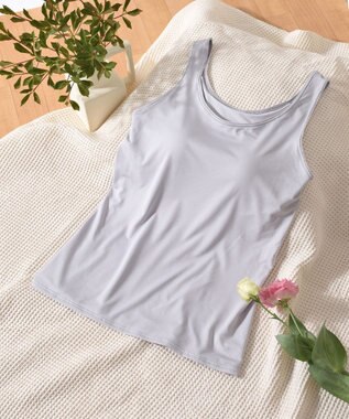 Wing インナー カップ付きノースリーブ 【シンクロブラトップ】 ラクなのにきれいなバストシルエット ウイング／ワコール ET1151 パープル