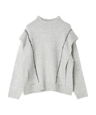 CRAFT STANDARD BOUTIQUE ハンドステッチニットプルオーバー Gray Mixture