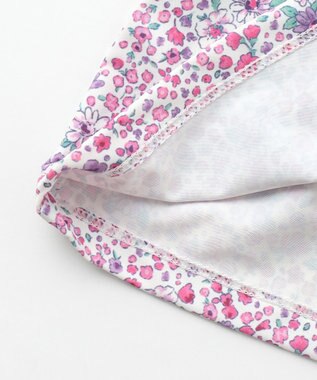 組曲 KIDS 【UVカット】【SS-Lサイズ】トロピカルフラワー スイムウェア(ワンピース) ピンク