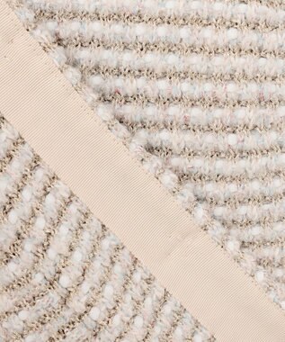 自由区 L ツイード調ニット ジレ ベージュ系