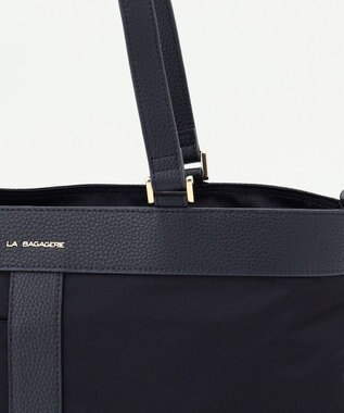 LA BAGAGERIE コンビ2WAYトートバッグ Mサイズ ネイビー